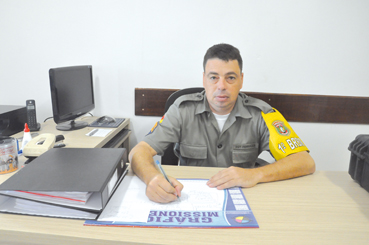 O sargento Jorge Leandro Ferraza Garcia, assumiu o comando do Posto de Fiscalização da Polícia Rodoviária Estadual em outubro de 2013