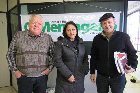 Membros do COMUDE Joni Pietrowski, Mara Battu e Diomar Formenton
