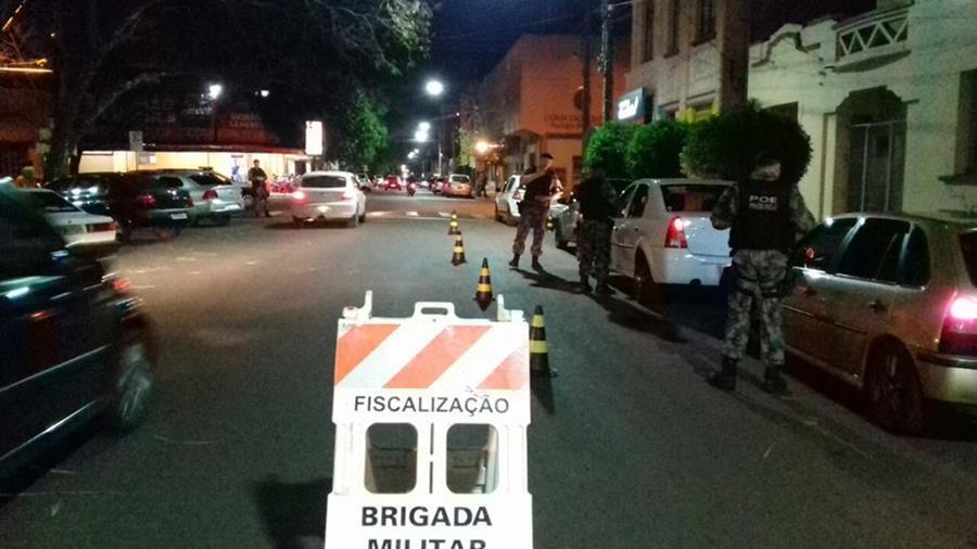 Operação foi realizada nas principais ruas da área central do município