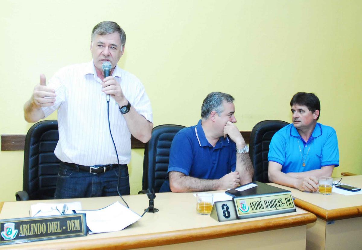 O vereador Arlindo Diel (DEM) foi quem propôs a audiência durante a primeira sessão ordinária deste mês