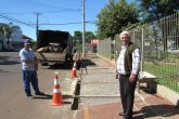 Pedro Nunes da Silva, síndico de um bloco de 16 apartamentos, acompnha as obras de restaurção do passeio público