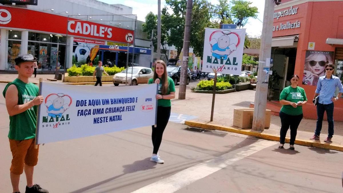 Arrecadação será realizada na esquina das ruas Marquês do Herval com a 25 de Julho