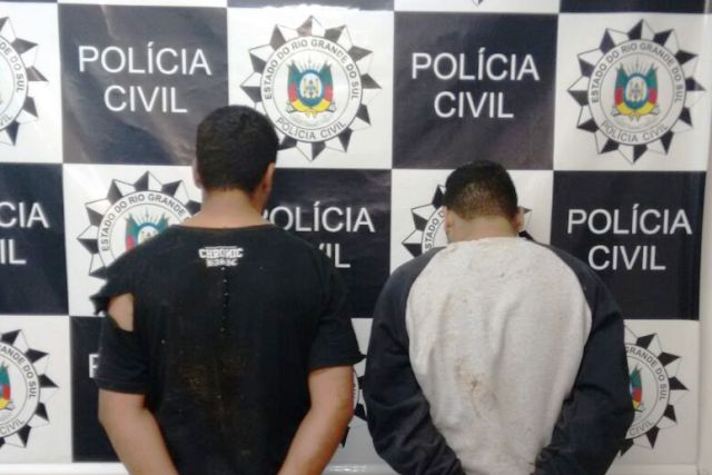 duas pessoas foram presas pela Policia Civil em Santo Ângelo
