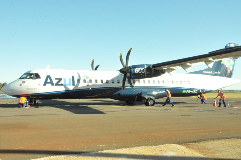 Azul iniciou operações aéreas no Aeroporto Regional Sepé Tiaraju no dia 3 de julho