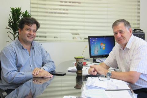 Deputado Federal Cajar Nardes (Podemos) e o empresário Arlindo Diel