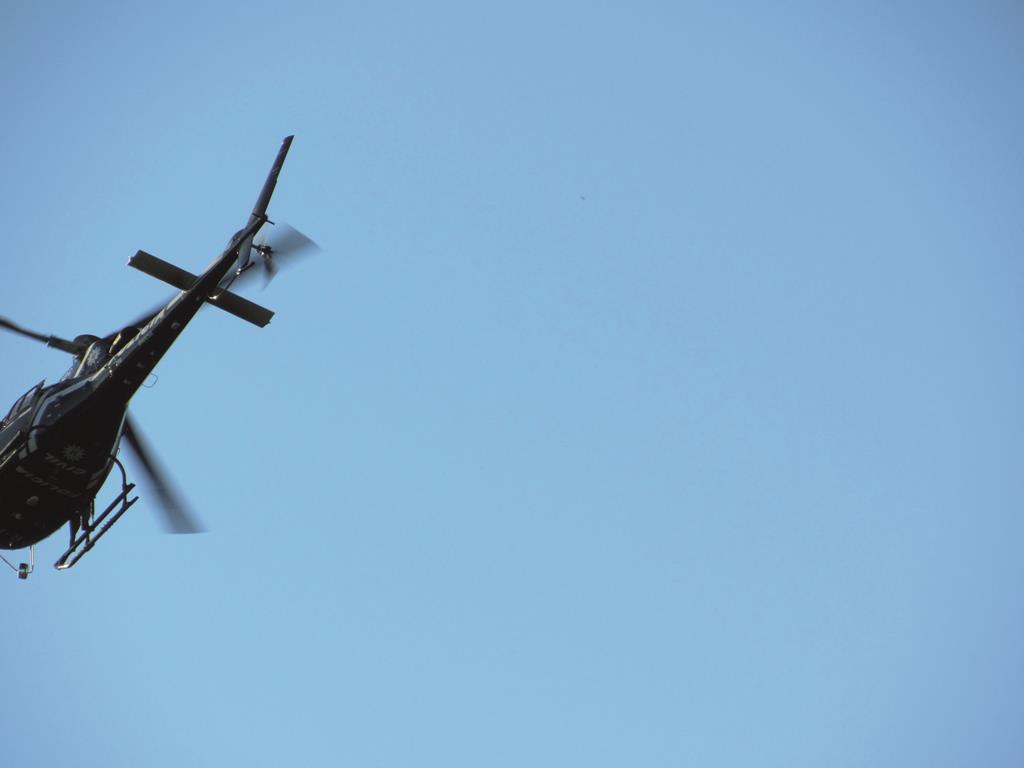 Helicóptero usado na operação Tersus em Santo Ângelo e região. Foto: Marcos Demeneghi