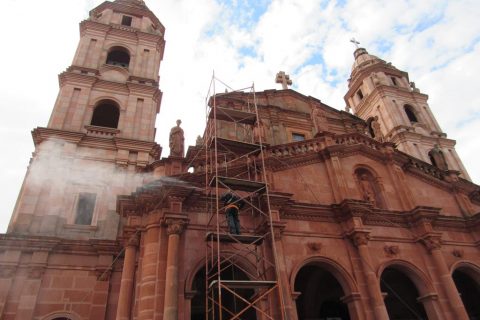 Fotos: Marcos Demeneghi - Limpeza da Fachada da Catedral Angelopolitana em maio de 2018