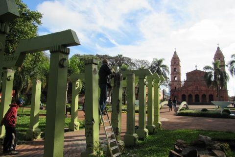 Restauração das Pérgolas da Praça da Catedral - Início