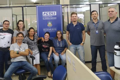 Equipe da agência FGTAS/SINE de Santo Ângelo