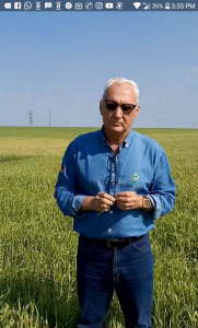 Presidente do sindicato Rural de Santo Ângelo, Sr. Laurindo Nikititz - Imagem: Reprodução de vídeo divulgado nas redes sociais