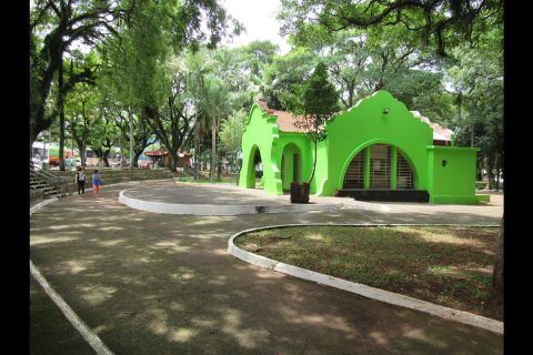 Praça Ricardo Leônidas Ribas em Santo Ângelo - Foto - Marcos Demeneghi
