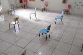Sala de uma escola de educação infantil vazia