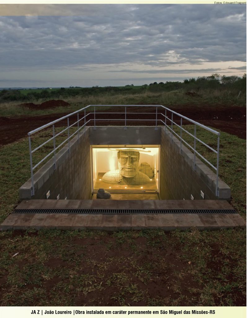 JA Z | João Loureiro |Obra instalada em caráter permanente em São Miguel das Missões-RS | Foto: Edouard Fraipont