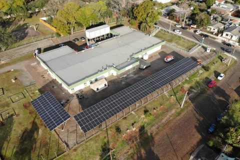 Usina de geração de energia solar na UPA - Santo Ângelo - Foto: Divulgação RGE/CPFL