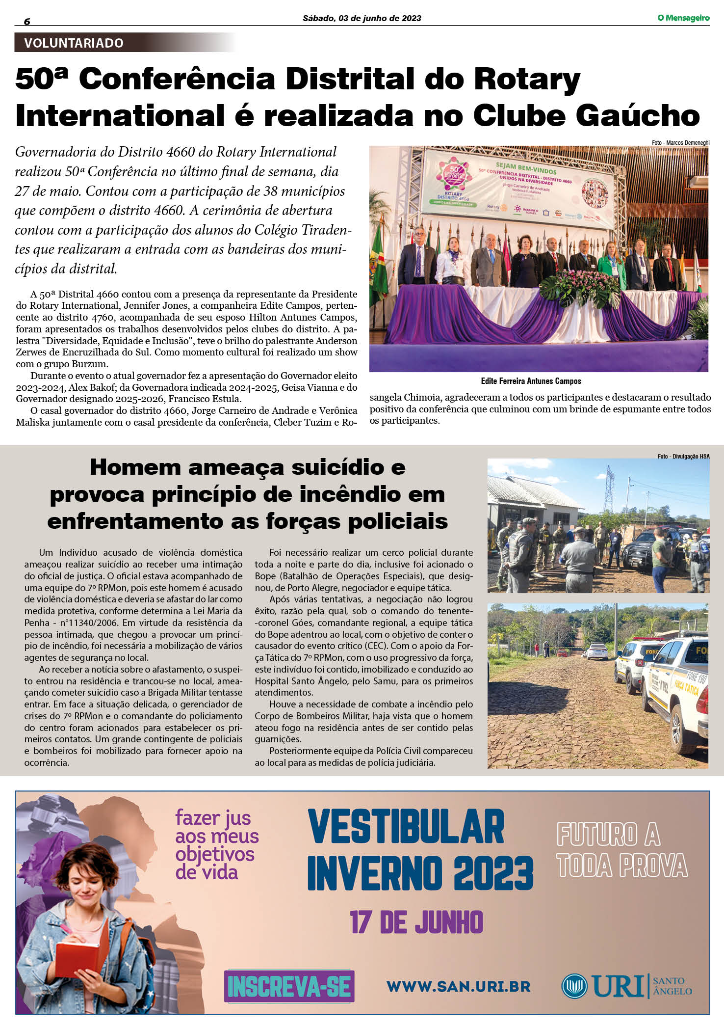 Jornal O Mensageiro 030620236